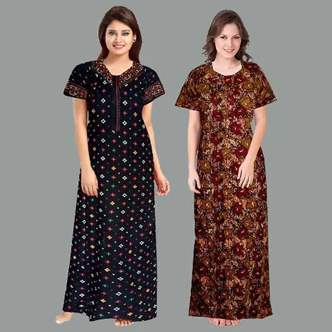 Stylish Nightdress For Women Pack Of 2