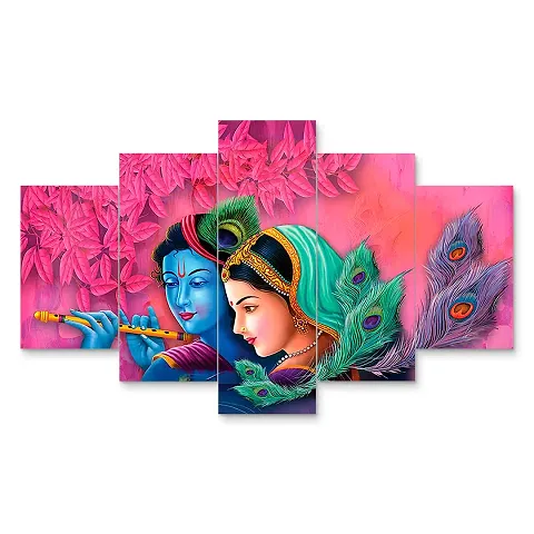 MAHADEV HANDICRAFT Wall Paintings For Home Decoration , Paintings For Living Room  , Bedroom , Hall , Big Size 3D Scenery (125 x 60 CM )
