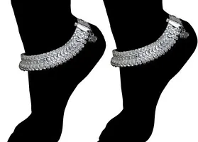 heavy silver anklet for womens-thumb1