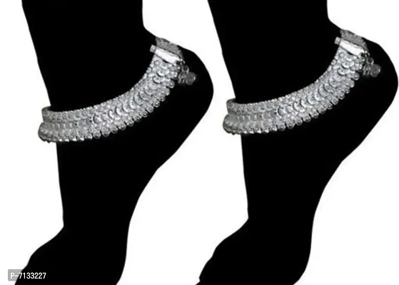 heavy silver anklet for womens-thumb2