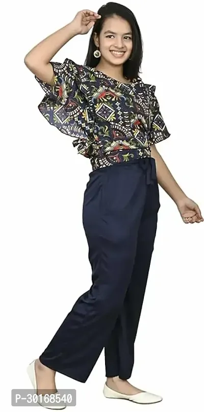 Girls Cotton Blend Top And Trouser-thumb3