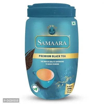 Samaara Black Tea 250gm Jar Assam Tea Ctc Tea Chai Patti Leaf Tea Kadak Tea Strong Regular Tea Powder 250gm Kadak-thumb0