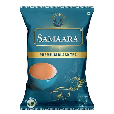 Samaara Black Tea 250gm Pouch Assam Tea Ctc Tea Chai Patti Leaf Tea Kadak Tea Strong Regular Tea Powder 250gm Kadak