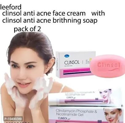 CLINSOL ANTI ACNE COMBO CREAM + SOAP PACK OF 2