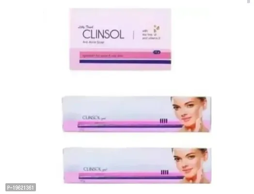Clinsol Cream 15g+15g  Soap 75g (Pack Of 3) Cleansol Cream  Soap Combo
