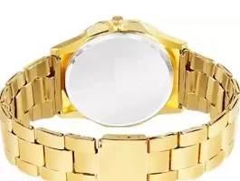 New Golden Stone Studded Sekou Wrist Watch For Men  Women Analog Watches Name: New Golden Stone Studded Sekou Wrist Watch For Men  Women Analog Watches-thumb1