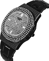 Luxury Bling Square Hip Hop Diamonds Iced Out Dial Analog Watch - For Boys  Girls Luxury Bling Square Hip Hop Diamonds Iced Out Dial-thumb2