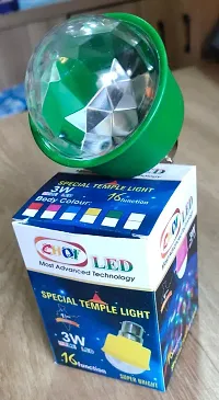Around LED Crystal Rotating Bulb Magic Disco LED Light,LED Rotating Bulb Light Lamp for Party/Home/Diwali Decoration-thumb2