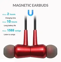 B11 Truly Wireless Bluetooth in Ear Neckband Earphone with Mic Original Best Quality ( Red )-thumb3