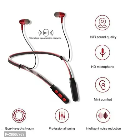B11 Wireless Bluetooth Neckband Earbud Portable Headset Sports Running Sweatproof Compatible with All Android Smartphones-thumb3