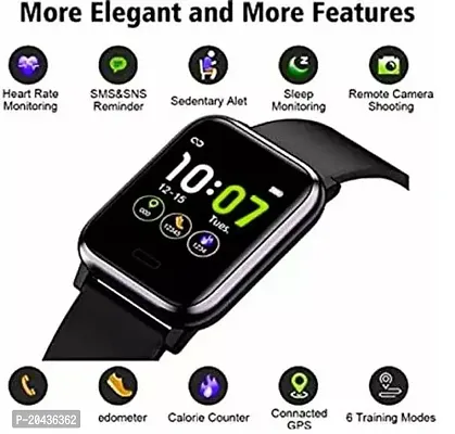 Smart watch ID116 Plus Bluetooth Smart Fitness Band Watch with Heart Rate Activity Tracker Waterproof Body, Step and Calorie Counter, Blood Pressure, Activity Tracker-thumb0