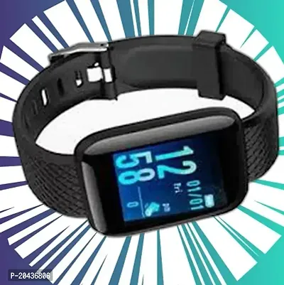 Latest ID116 Plus Bluetooth Smart Fitness Band Watch with Heart Rate Activity Tracker Waterproof Body, Step and Calorie Counter, Blood Pressure,(12),Activity Tracker for Men/Women