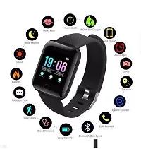 Latest ID116 Plus Bluetooth Smart Fitness Band Watch with Heart Rate Activity Tracker Waterproof Body, Step and Calorie Counter, Blood Pressure,(12),Activity Tracker for Men/Women-thumb2