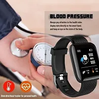 Latest ID116 Plus Bluetooth Smart Fitness Band Watch with Heart Rate Activity Tracker Waterproof Body, Step and Calorie Counter, Blood Pressure,(12),Activity Tracker for Men/Women-thumb3