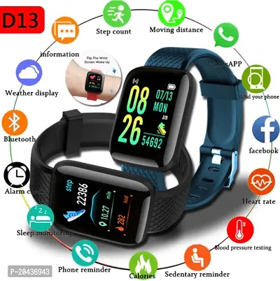 Smart Watch ID 116 Smartwatch Wireless Fitness Band for Boys, Girls, Men, Women  Kids | Sports Gym Watch for All Smart Phones I Heart Rate and BP Monitor-thumb0