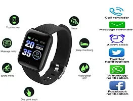 Smart Watch ID 116 Smartwatch Wireless Fitness Band for Boys, Girls, Men, Women  Kids | Sports Gym Watch for All Smart Phones I Heart Rate and BP Monitor-thumb1