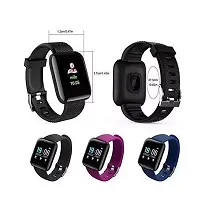ID116 Smart Watch: Activity Tracker, Heart Rate Sensor, and Sleep Monitor for Boys  Girls - Black-thumb3
