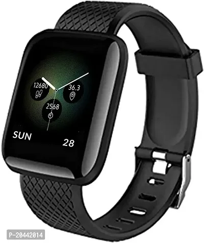 ID116 Bluetooth BEST Smart Fitness Band Watch with Heart Rate Activity Tracker, Step and Calorie Counter, Blood Pressure, OLED Touchscreen for Men/Women