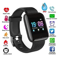 Smartest ID116 Plus Bluetooth Smart Fitness Band Watch with Heart Rate Activity Tracker Waterproof Body, Step and Calorie Counter, Distance Measure, OLED Touchscreen for Men/Women,-thumb3