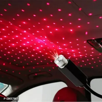 Freely Portable USB Car Interior Star Projector - Atmospheres Decoration (Red, Black)