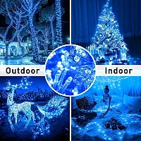 40 Feet 42 Led String Serial Lights, Copper Wire LED Decorative String Fairy Rice Lights for Indoor, Outdoor, Decoration, Festival, Party, Wedding, Garden, Lawn (Blue Color, Pack of 1)-thumb3