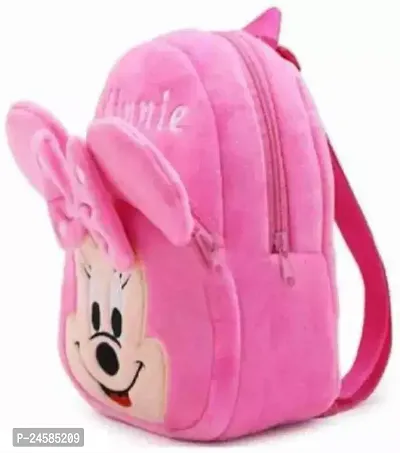 Soft Pink Minnie School Bag for Kids Boys Girls Kids Travelling Picnic Gift Purpose 3 5 Years-thumb0