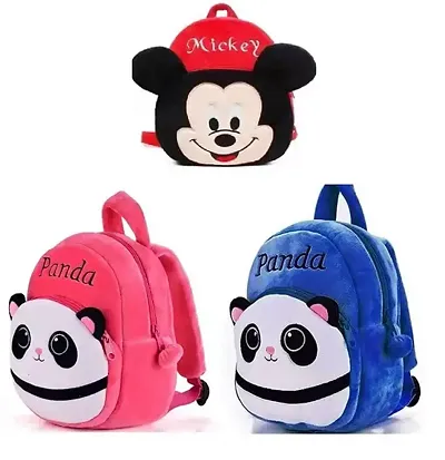 Classy Cartoon Printed Kids School Bags, Pack of 3