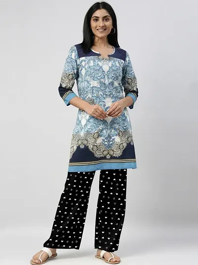 Cotton Printed Night Pajama/Pant For Women