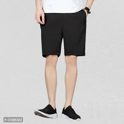 Stylish Cotton Blend Solid Regular Short for Men-thumb0