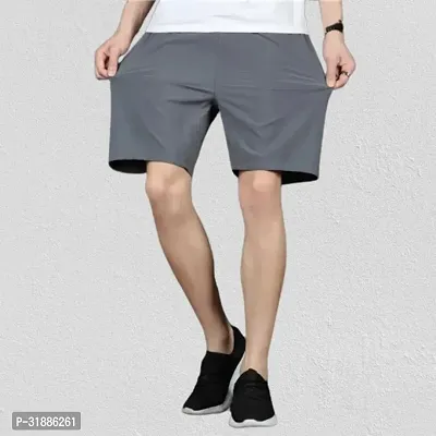 Stylish Cotton Blend Solid Regular Short for Men-thumb0