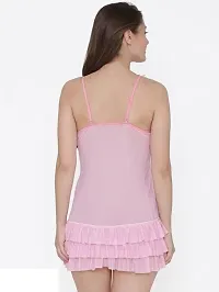 Baby Doll Night Dress (Free Size, Light Pink)-thumb4