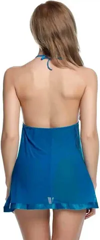 Fancy Women Babydoll (Medium, Blue)-thumb1