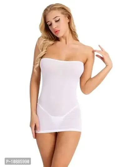 Fancy Women Babydoll............ (Free Size, White)