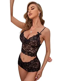 Beautiful Netted Baby Doll Dress For Women-thumb1