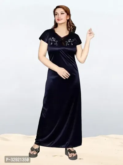 Comfy Satin Women Nightdress-thumb0