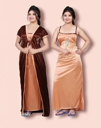 MAHALAXMI SATIN 2PCS NIGHTY