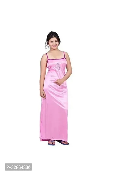 Comfy Satin Night Dress Set-thumb2