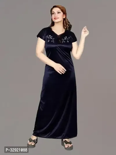 Comfy Satin Women Nightdress-thumb0