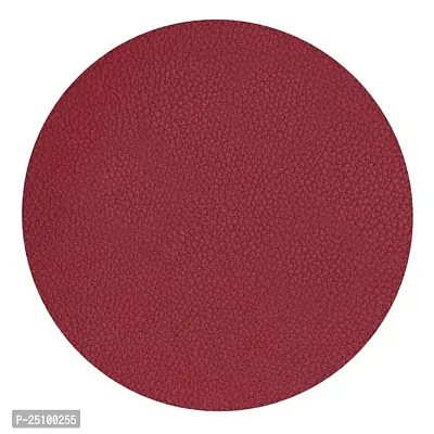 Wmart PU Leather Table Drink Cup Mat Heat Insulated Pad Coasters 5 Colors Red(70005840WM)-thumb5