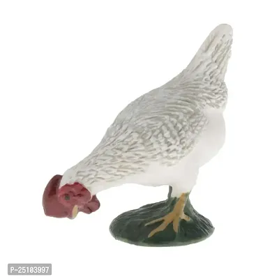 Wmart Animal Model Simulation Animal Model Animal Ornaments Crafts White Cock (57040909WM)