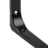 Wmart Heavy Duty Shelf Bracket Wall Hanging Shelve L Shaped Brackets Black 4Inch (79019371WM)-thumb1