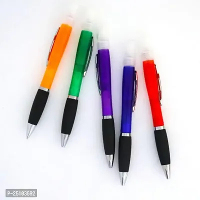 Wmart Ballpoint Pen 1.0mm Gel Pens 2 in 1 Sprayer Study Stationery Student Purple