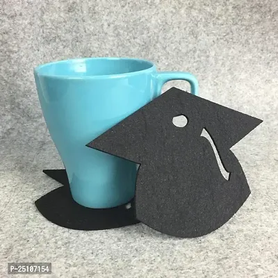 Wmart Garduation Doctoral Cap Cup Coasters Drinks Mat Present Photography Props