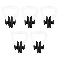 Wmart Non-Slip Soft Silicone Nose Clip Plug Nose Protector for Swimming Black (54040424FEZ)-thumb2