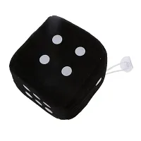 Wmart 4 inch Plush Dice Car/Window Hanger Soft Stuffed Toy with Sucker - Black (57007491WM)-thumb2