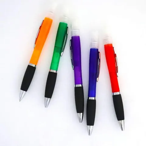 Wmart Ballpoint Pen 1.0mm Gel Pens 2 in 1 Sprayer Study Stationery Student Blue