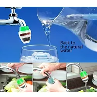 Wmart Kitchen Water Saving Tap Nozzle Head Filter Anti-Splash Sprayer Green (53047230WM)-thumb1