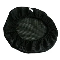 Wmart Bar Stool Covers Round Chair Seat Cover Sleeve Protector Black 30cm (72004264WM)-thumb1