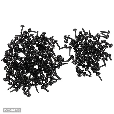 Wmart 200 Pieces Black Plastic Safety Eyes for Teddy Bear Doll Animal Toys 5MM (57023918WM)-thumb2