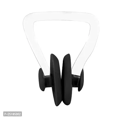 Wmart Non-Slip Soft Silicone Nose Clip Plug Nose Protector for Swimming Black (54040424FEZ)-thumb0
